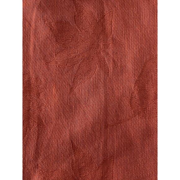 India Overseas NWT Jacquard Cloth Napkins Leaf Print Orange 100% Cotton Set of 4 - Picture 6 of 10